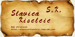 Slavica Kiselčić vizit kartica